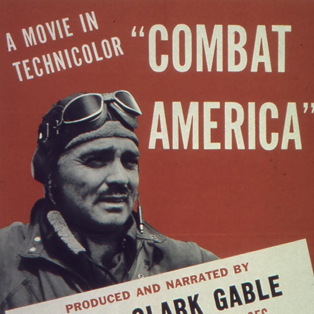 Poster advertising a Clark Gable film