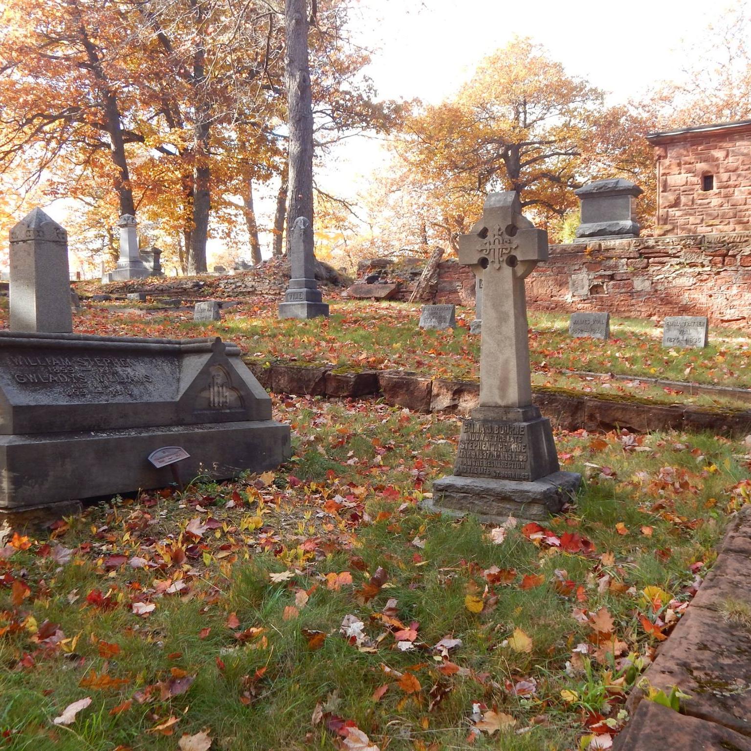 Cemetery in the evening