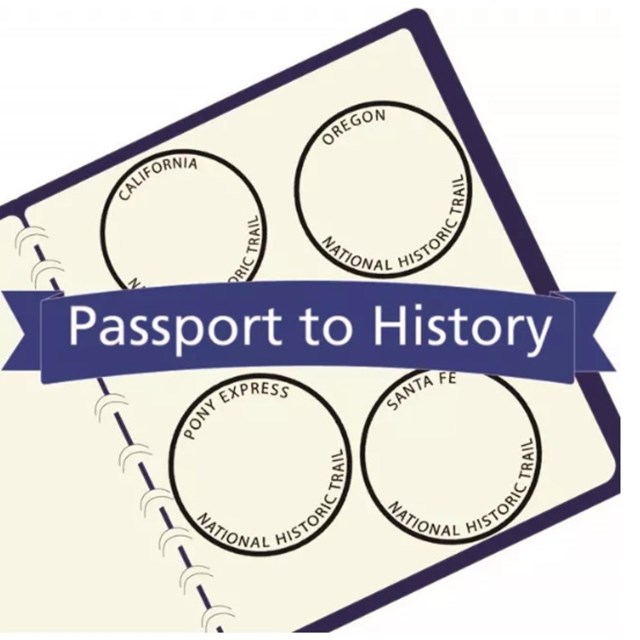 Book open to four circles with a banner reading 