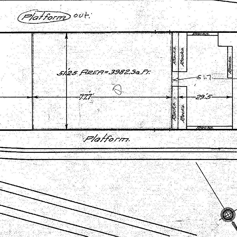 D. L. & W. Old Storehouse diagram