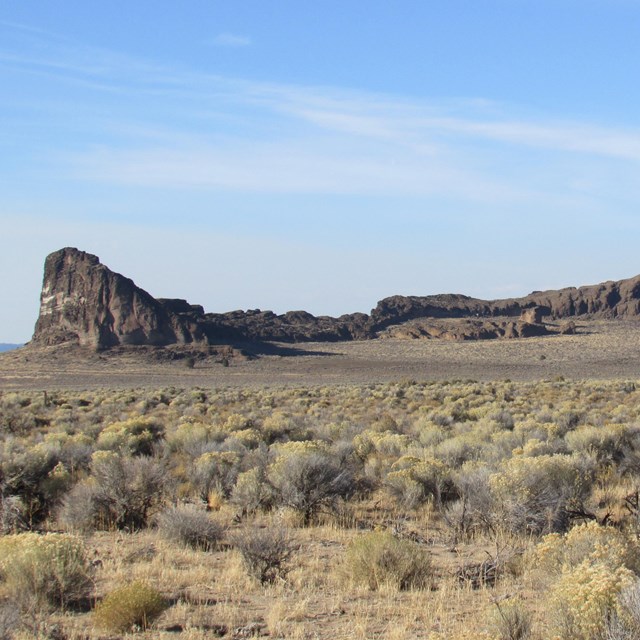 a unique geologic feature that resembles an eroding ring