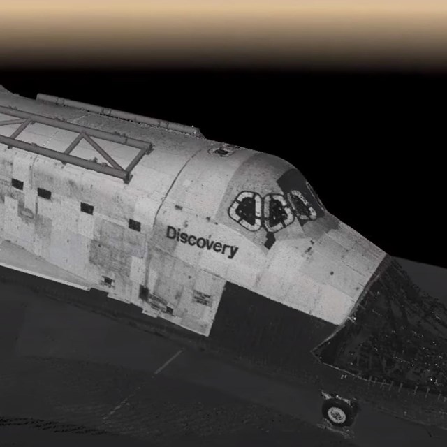 3D render of space shuttle