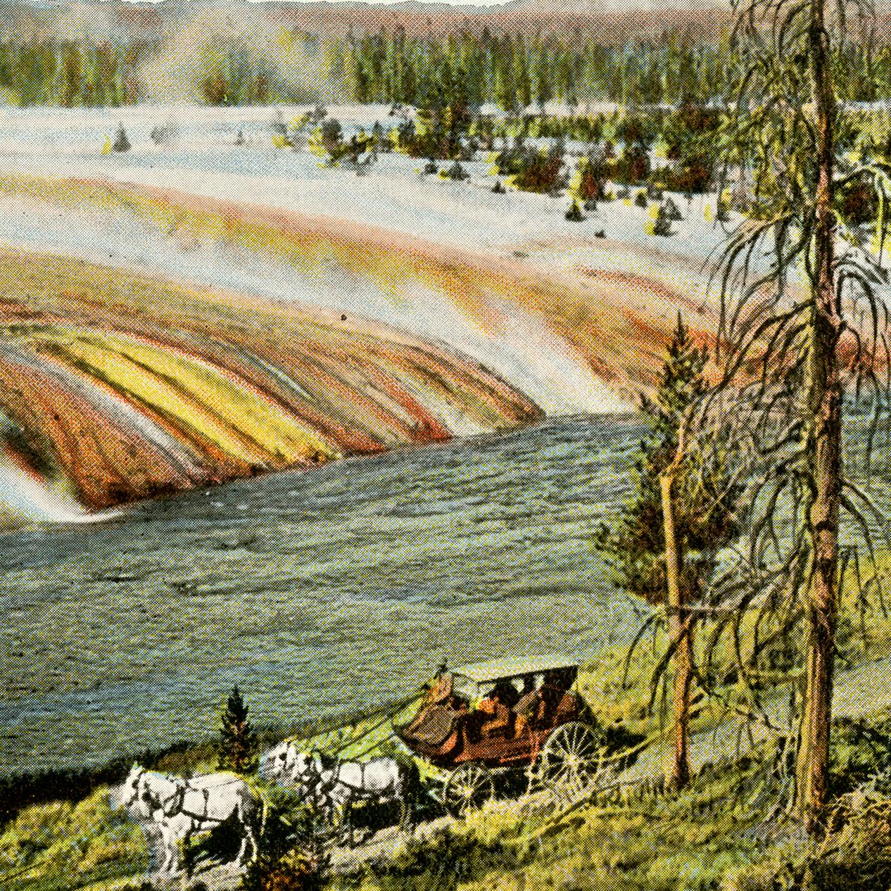 Excelsior Geyser Overflow - Yellowstone Park