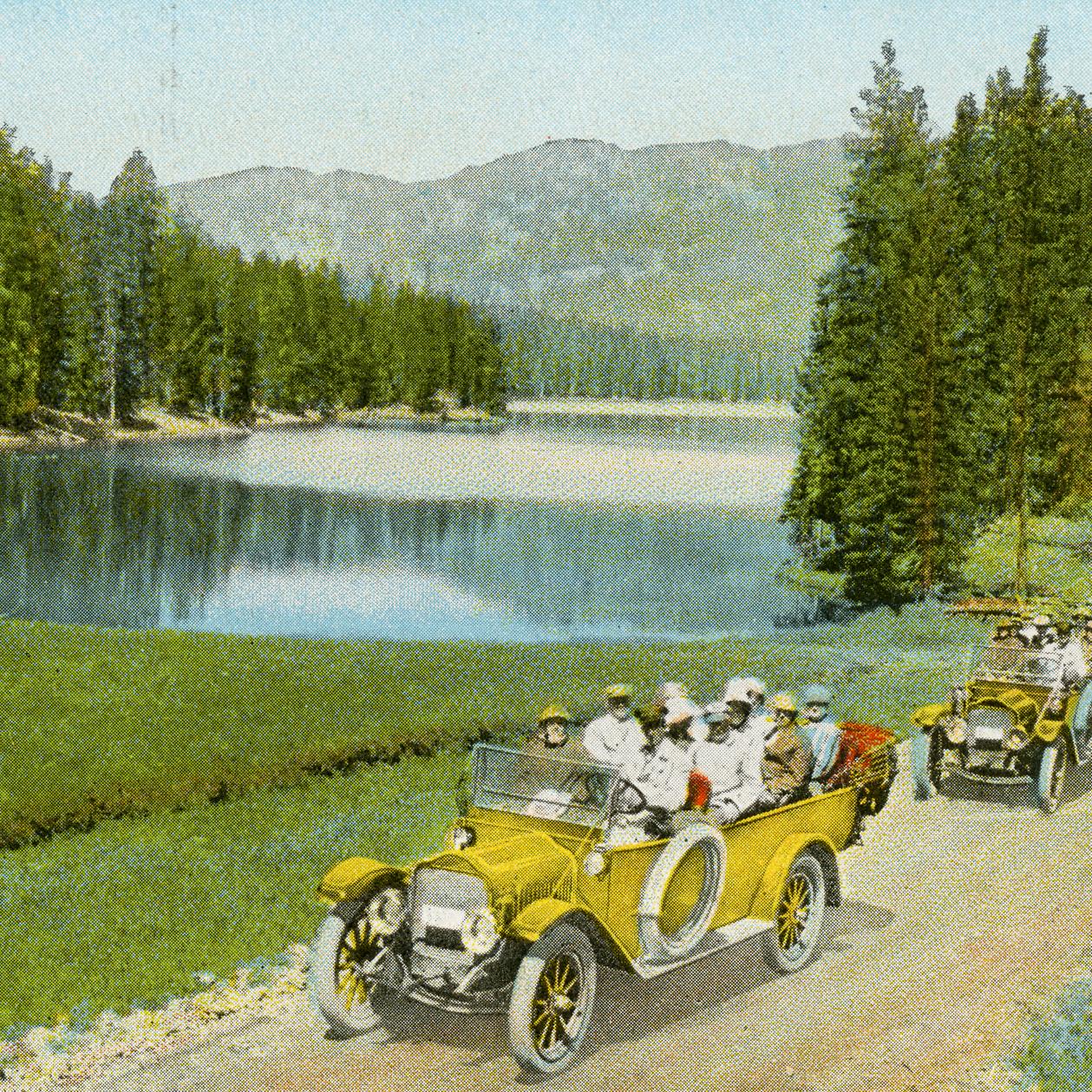 Automobile Stages at Sylvan Lake