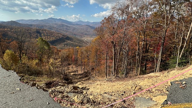 parkway slide from helene