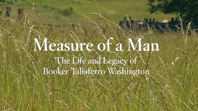 The words "Measure of a Man" over a field of grain.