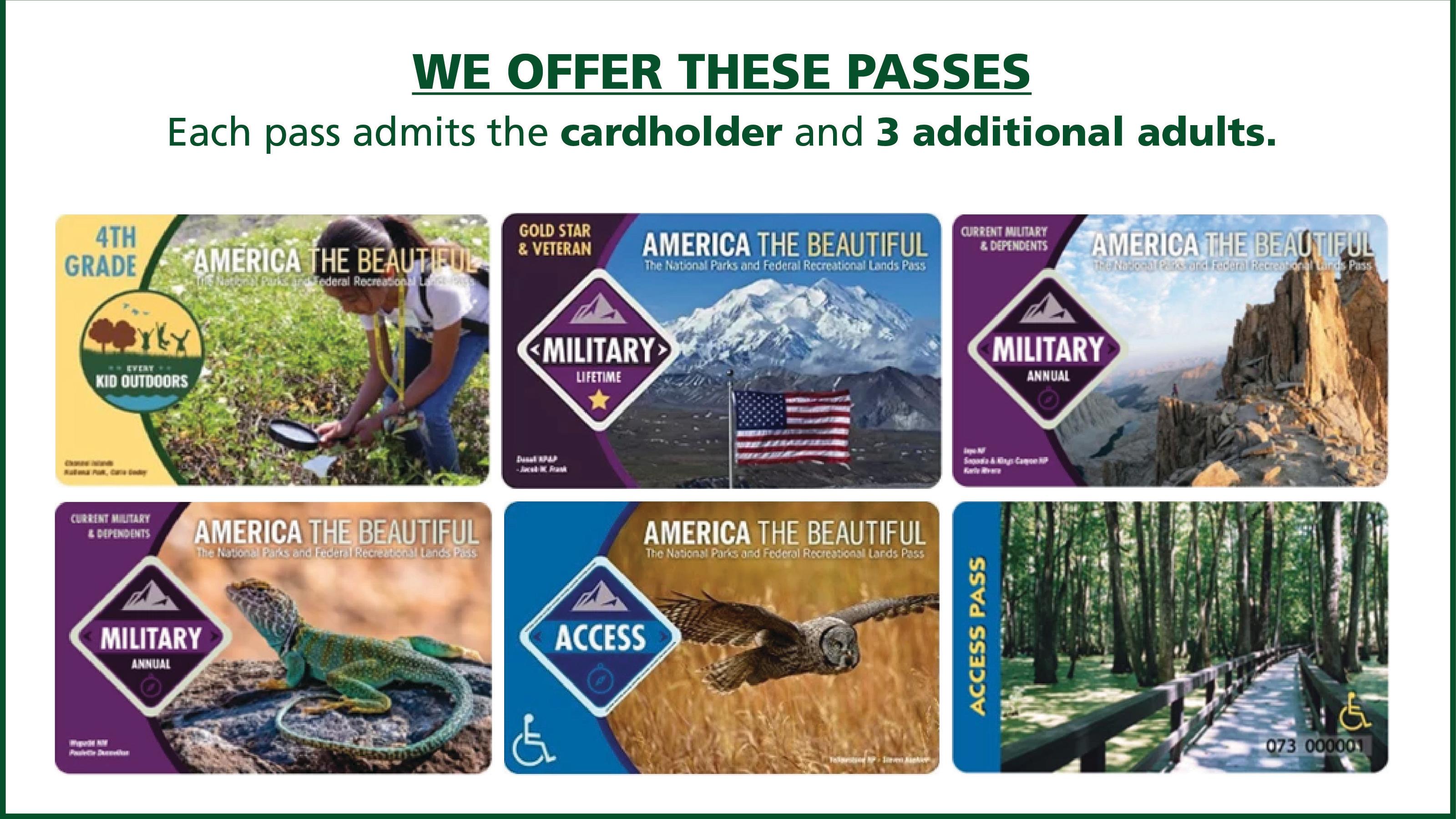 America the Beautiful Passes offered at Brown v. Board.