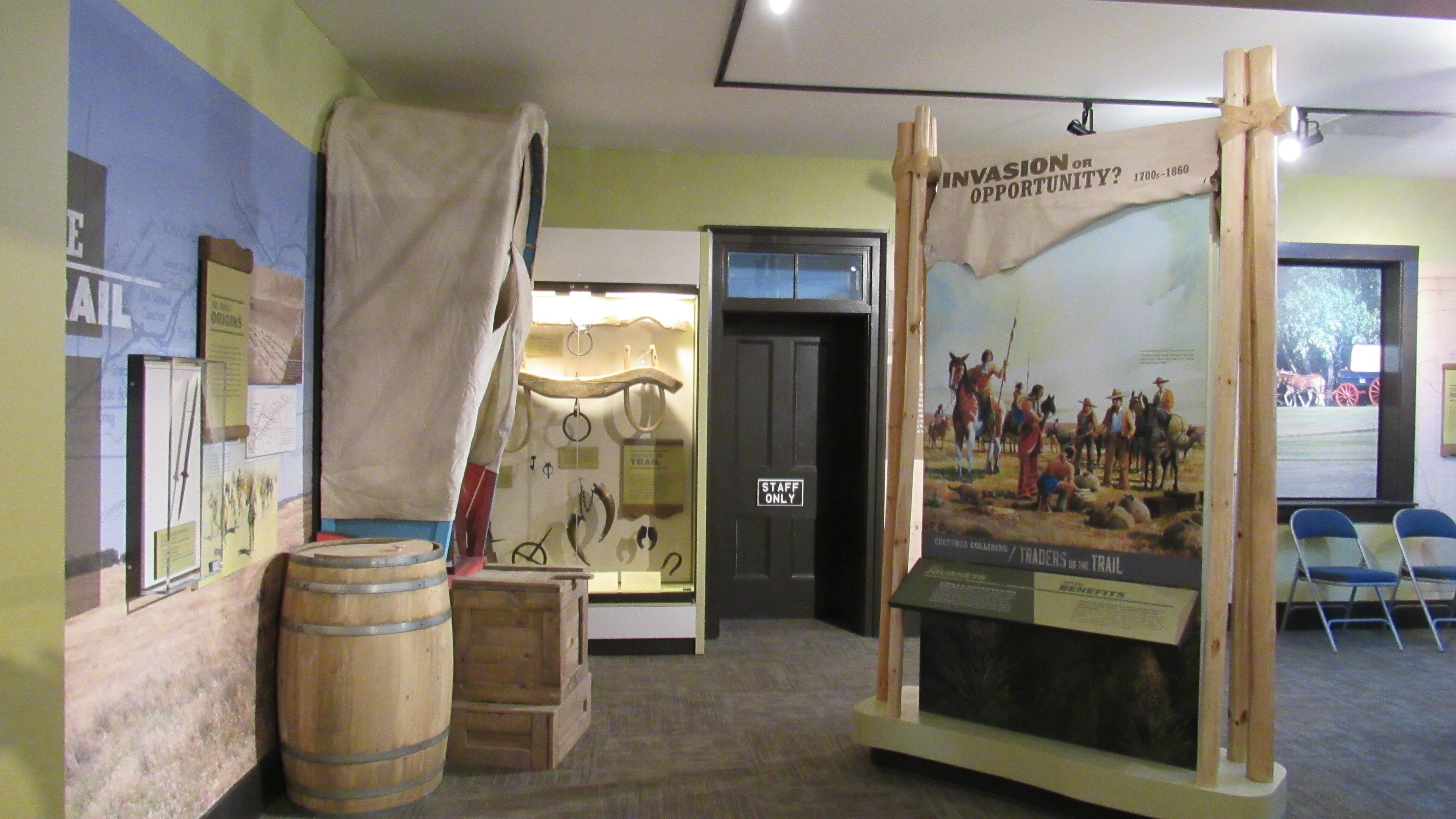 Gallery introduces visitors to the Santa Fe Trail.