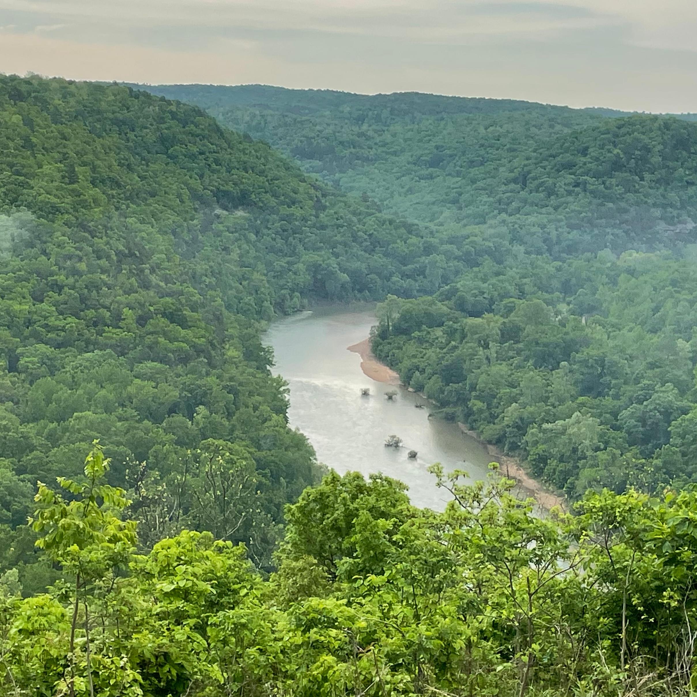 A viewpoint of the Buffalo River.