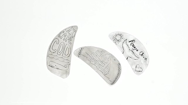 Homemade paper scrimshaw 