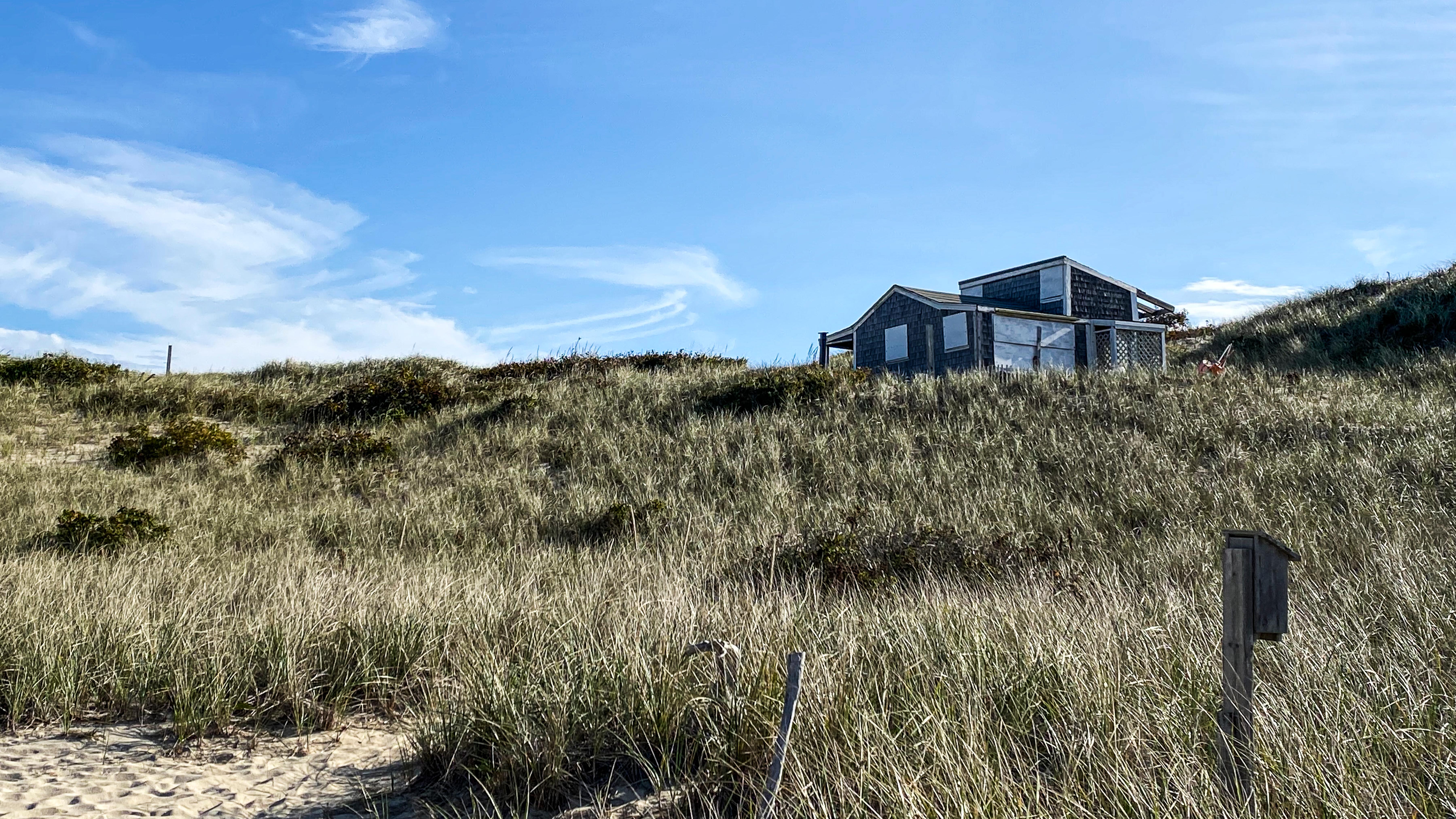 Sweeping dune image of dune shack.