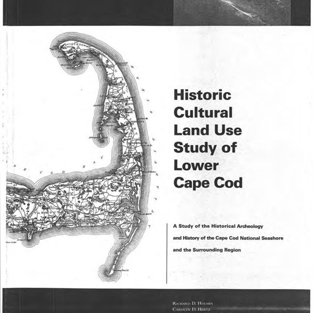 Screenshot of the first page of a report on the Historic Cultural Land Use Study of Lower Cape Cod.