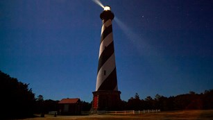 Cape Hatteras Lighthouse at night