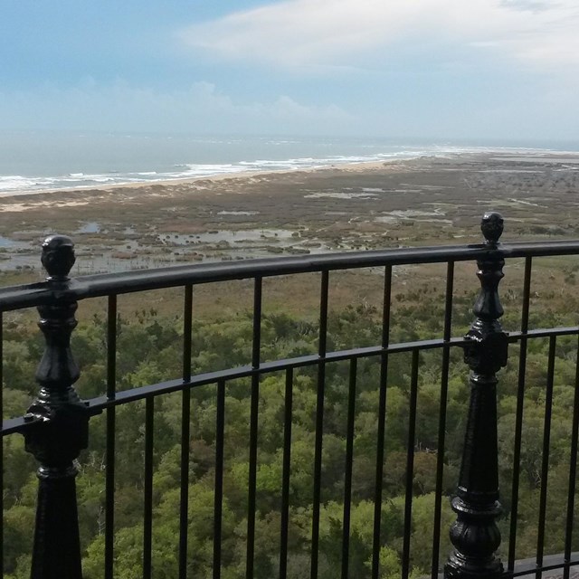 View from atop the Cape Hatteras Lighthouse