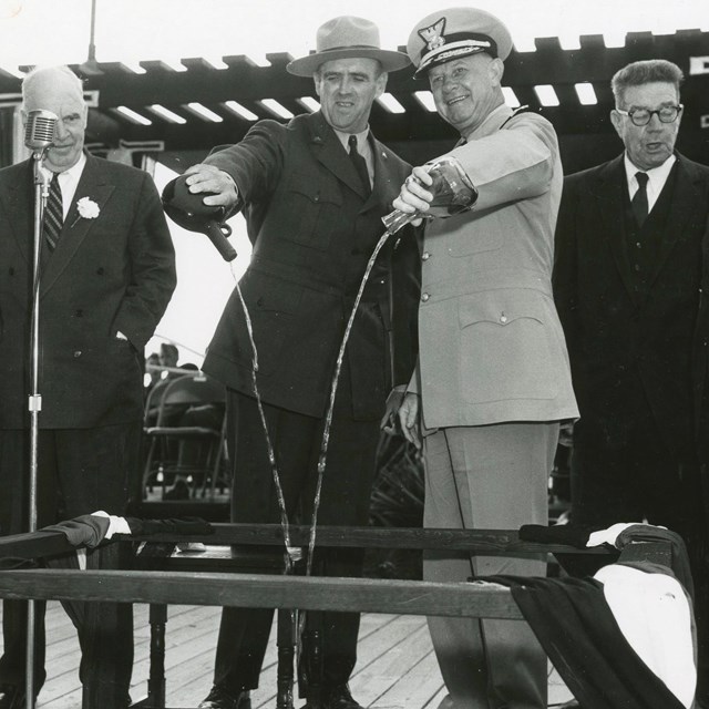 Officials at a press conference