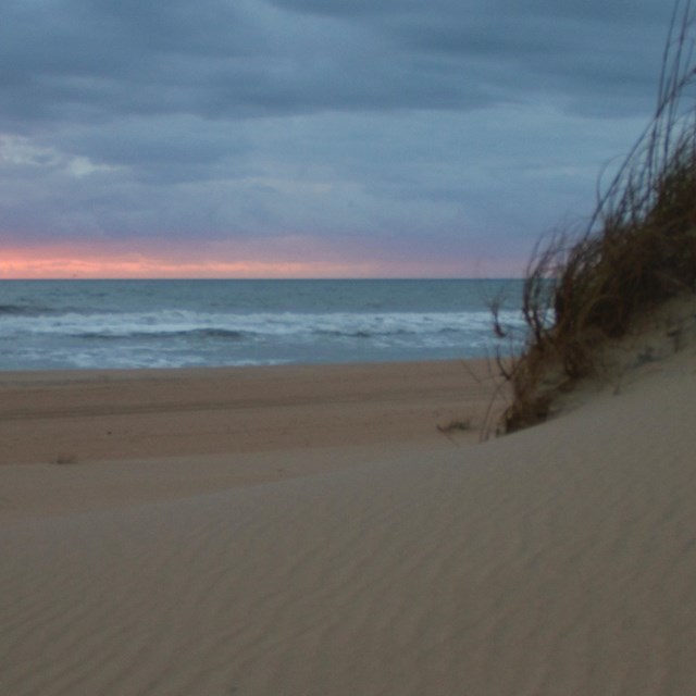 Sunrise over the ocean