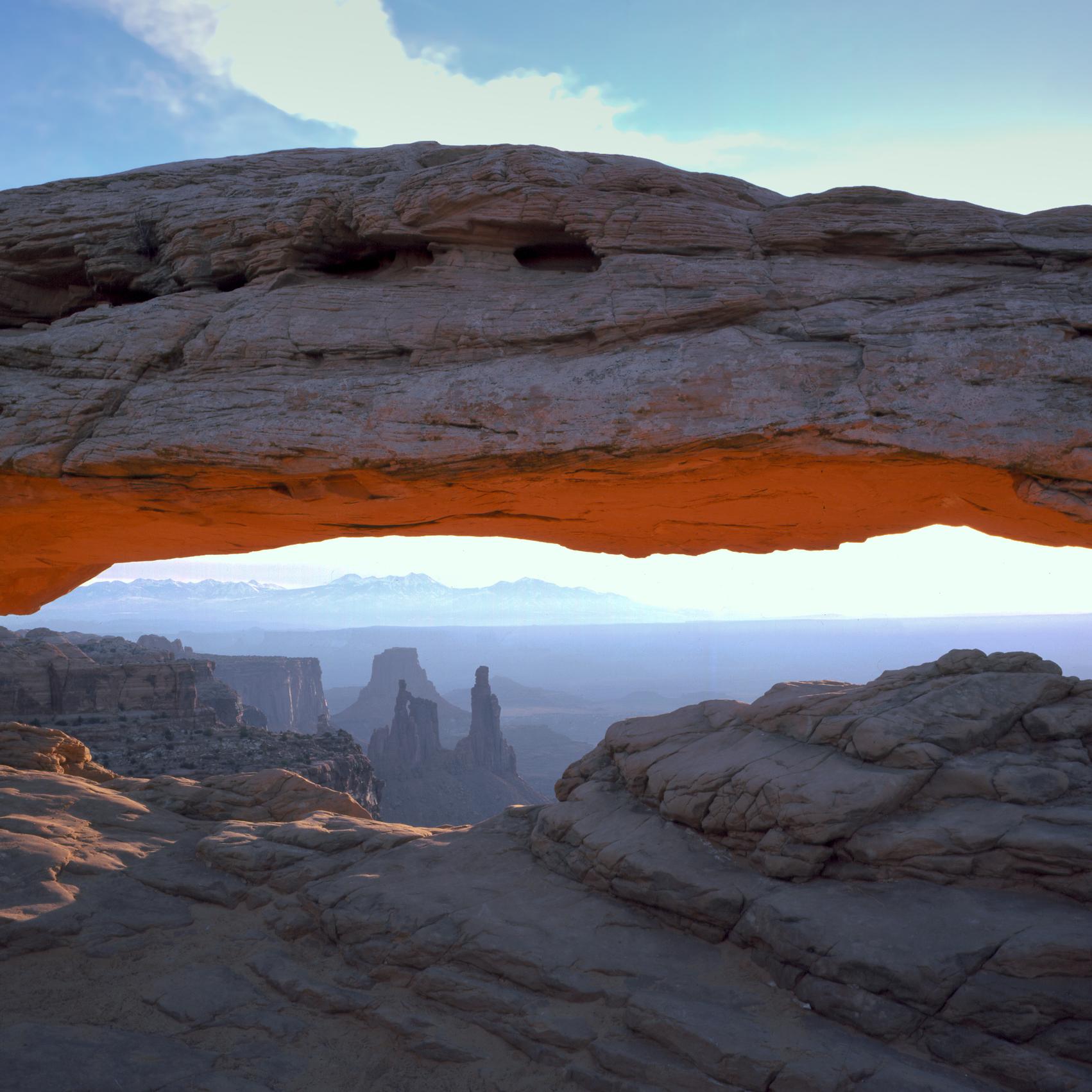 a large broad arch