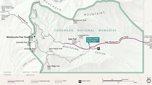 national coronado memorial maps plan visit map