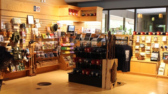 Interior of park store