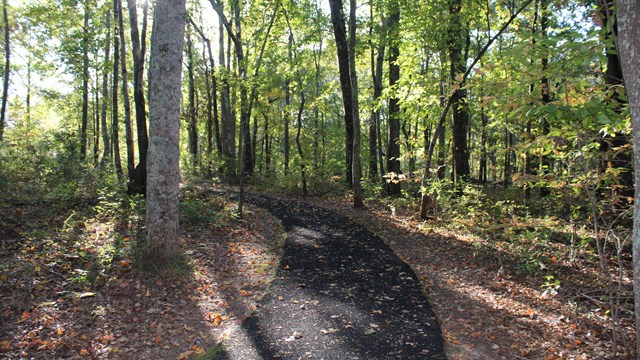 view of battlefield trail