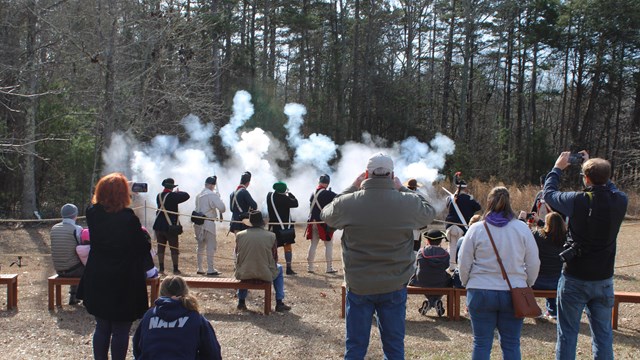 Visitors watch historic weapons demonstration 