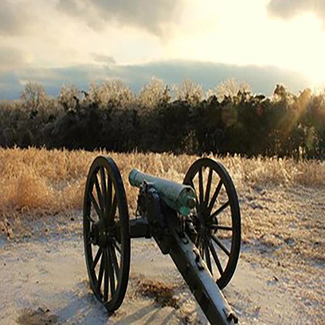 Civil War cannon at Stones River National Battlefield. 