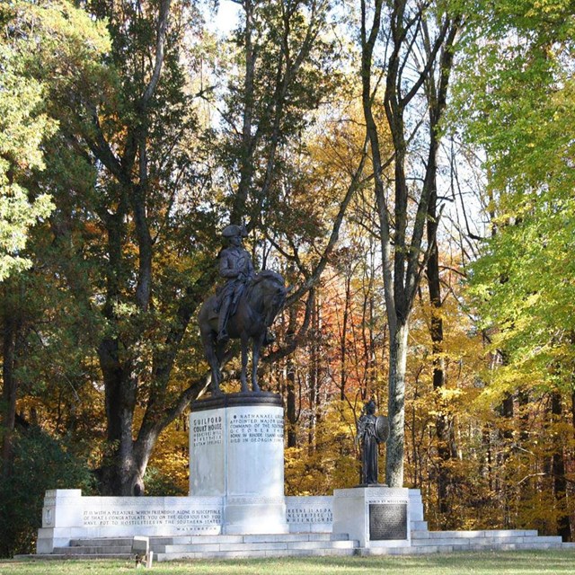 Statue of General Nathanael Greene at Guilford Courthouse National Military Park