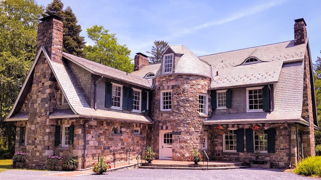The Marie Zimmermann Farmhouse is a building currently under a lease at Delaware Water Gap NRA