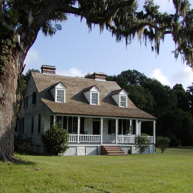 Exterior view of the House at Snee Farm, now the park's visitor center and museum.