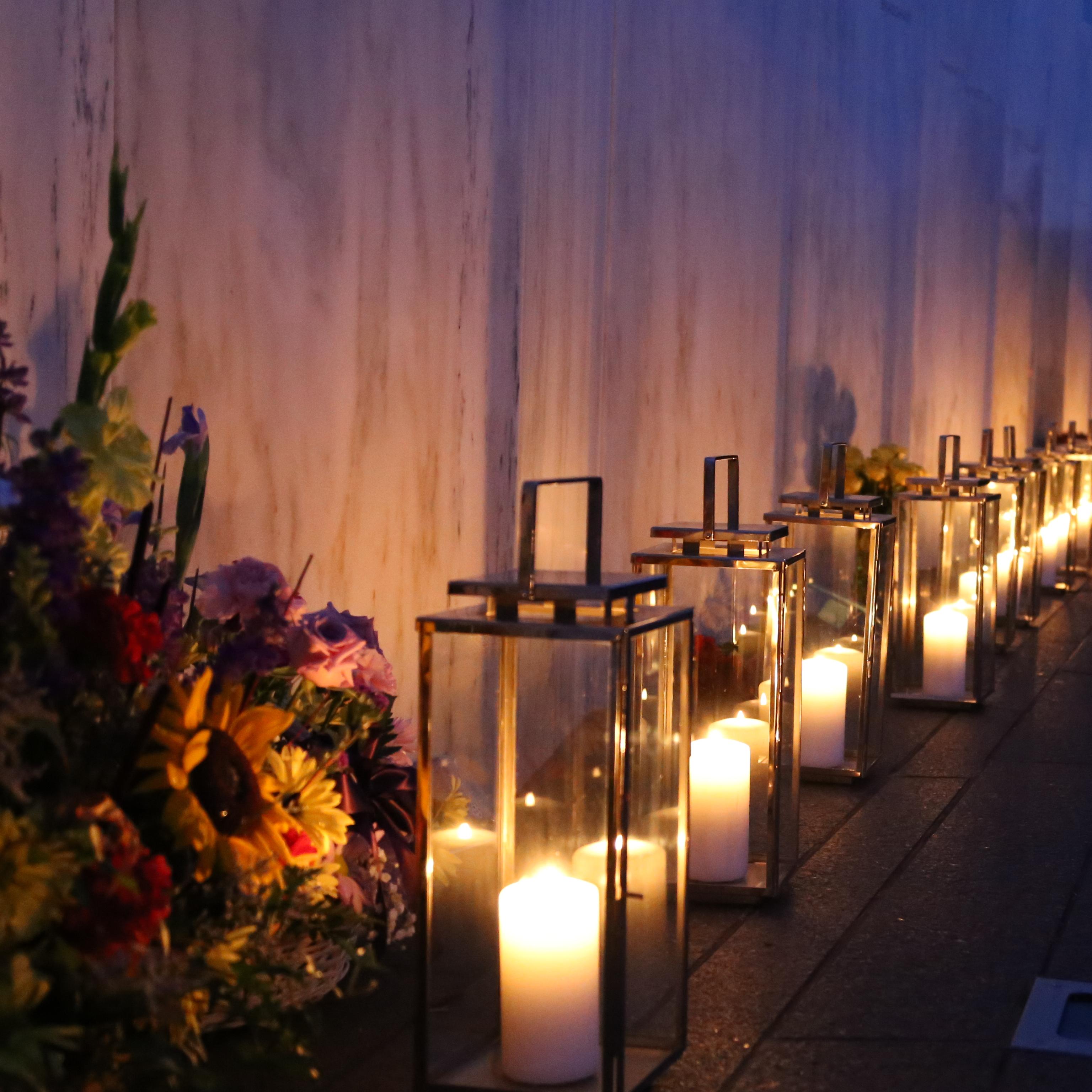 Luminaria lanterns.