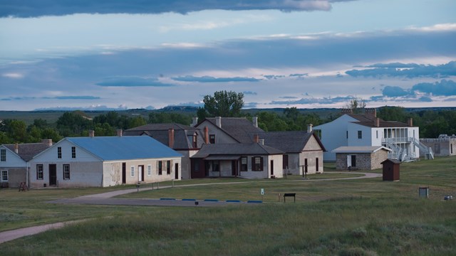 Image of several buildings at Fort Laramie National Historic Site