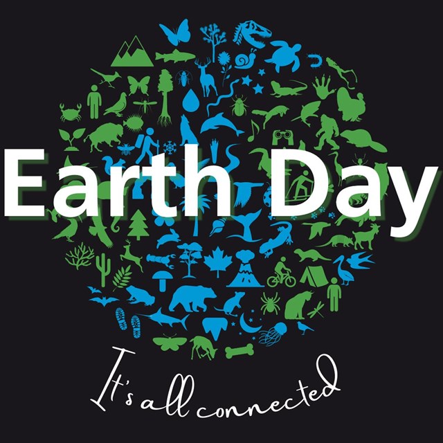 Earth Day, It's All Connected, graphic