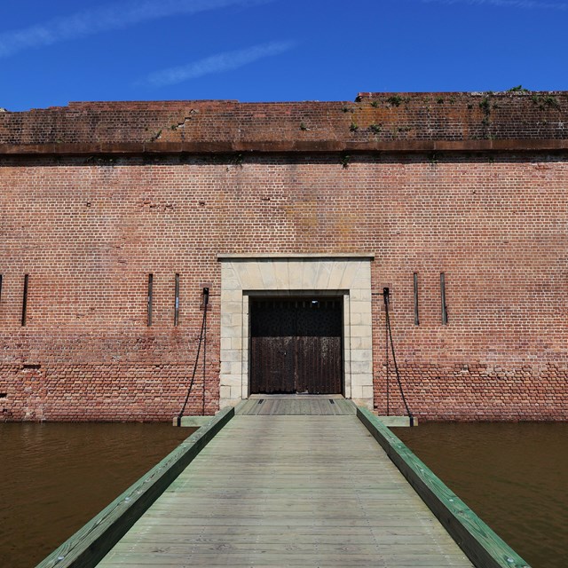 Looking out from Sally Port Drawbridge 