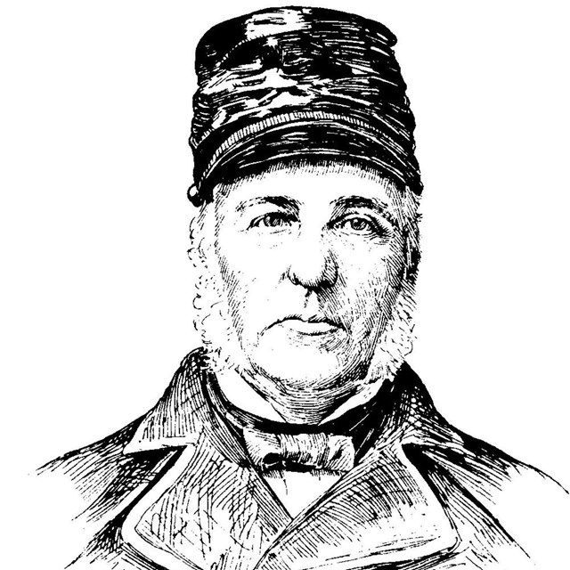 Illustrated portrait of James Samuel Wadsworth