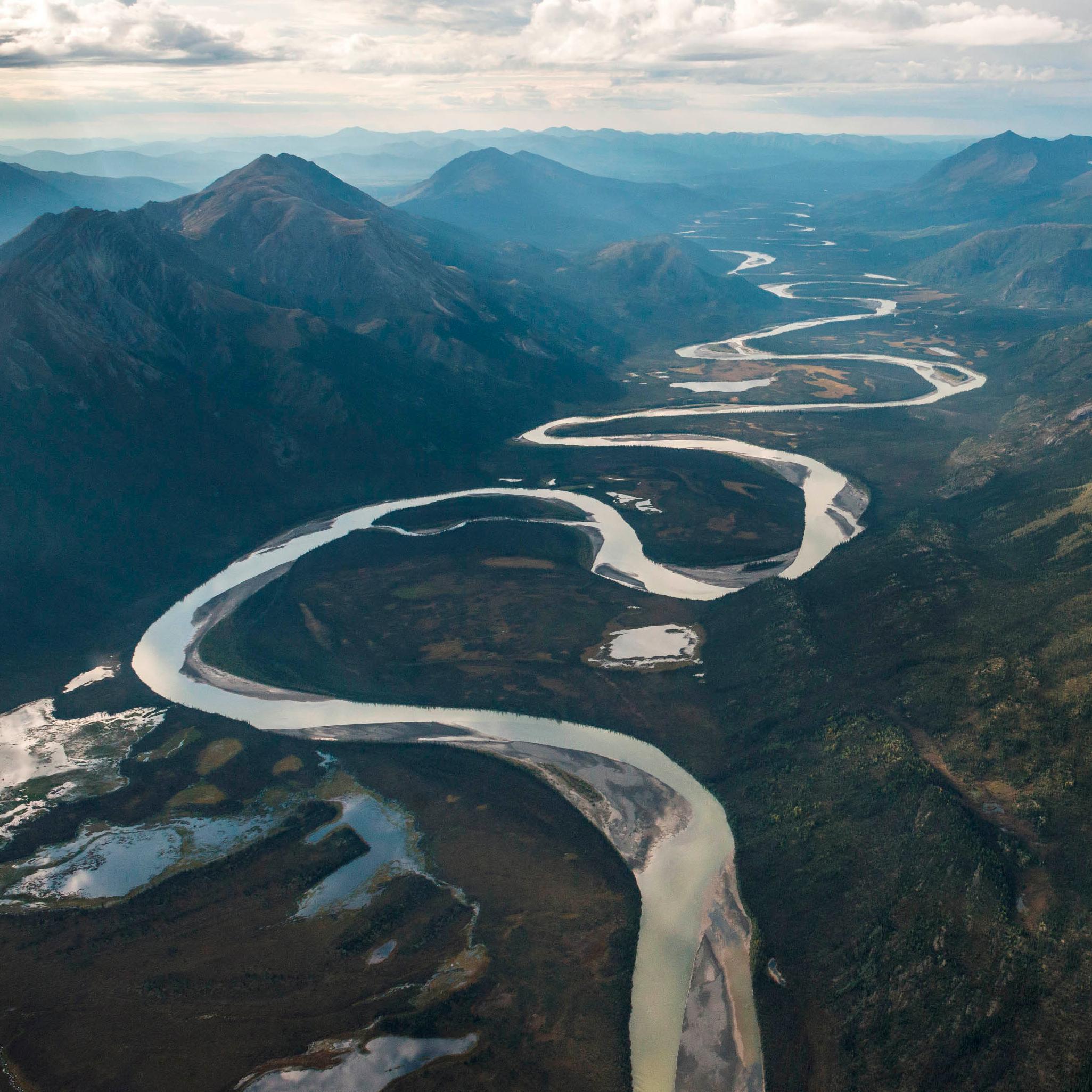 meandering river