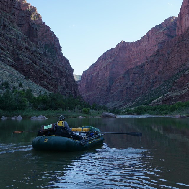 raft in canyon