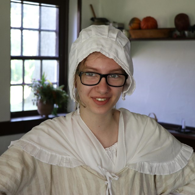 Youth in 18th century attire