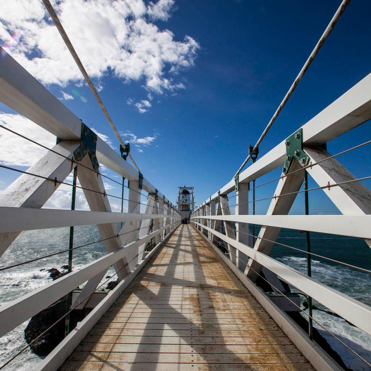 View of the walkway out to the lighthouse