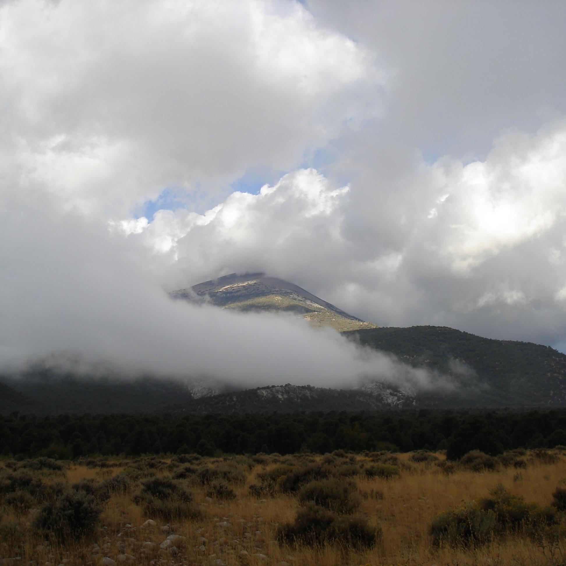 Storm over the south snake range of Great Basin