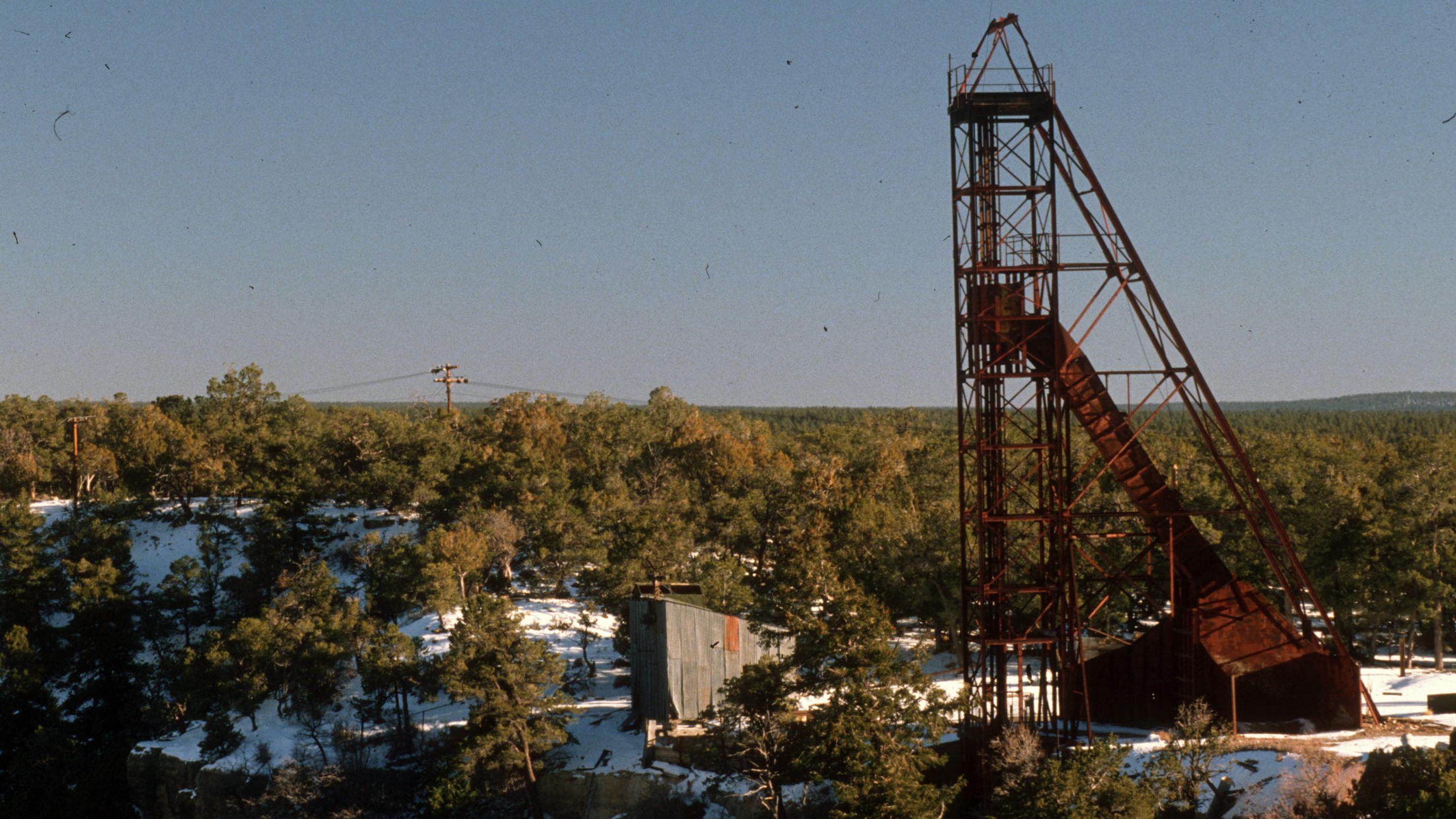 A mining headframe.