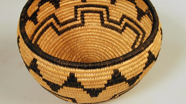 A Havasupai woven basket.