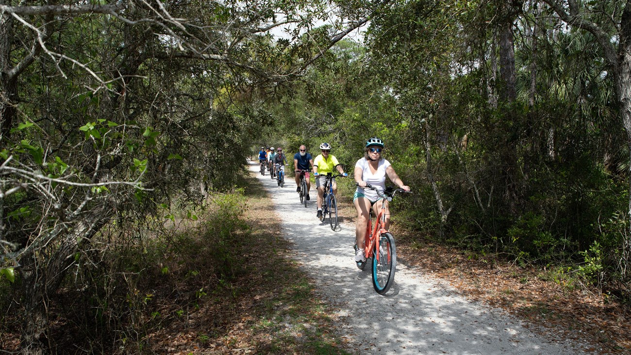 People on bikes