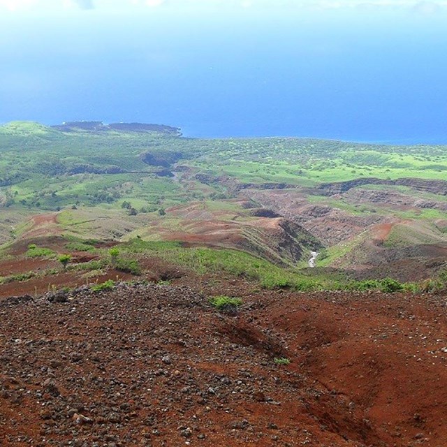 view of Nu'u from makai