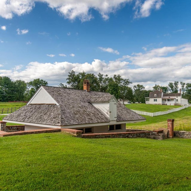 A picture of the dairy on the farm side of Hampton