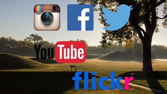 Social media logos for park