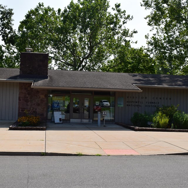 Visitor Center building at Hopewell National Historic Site