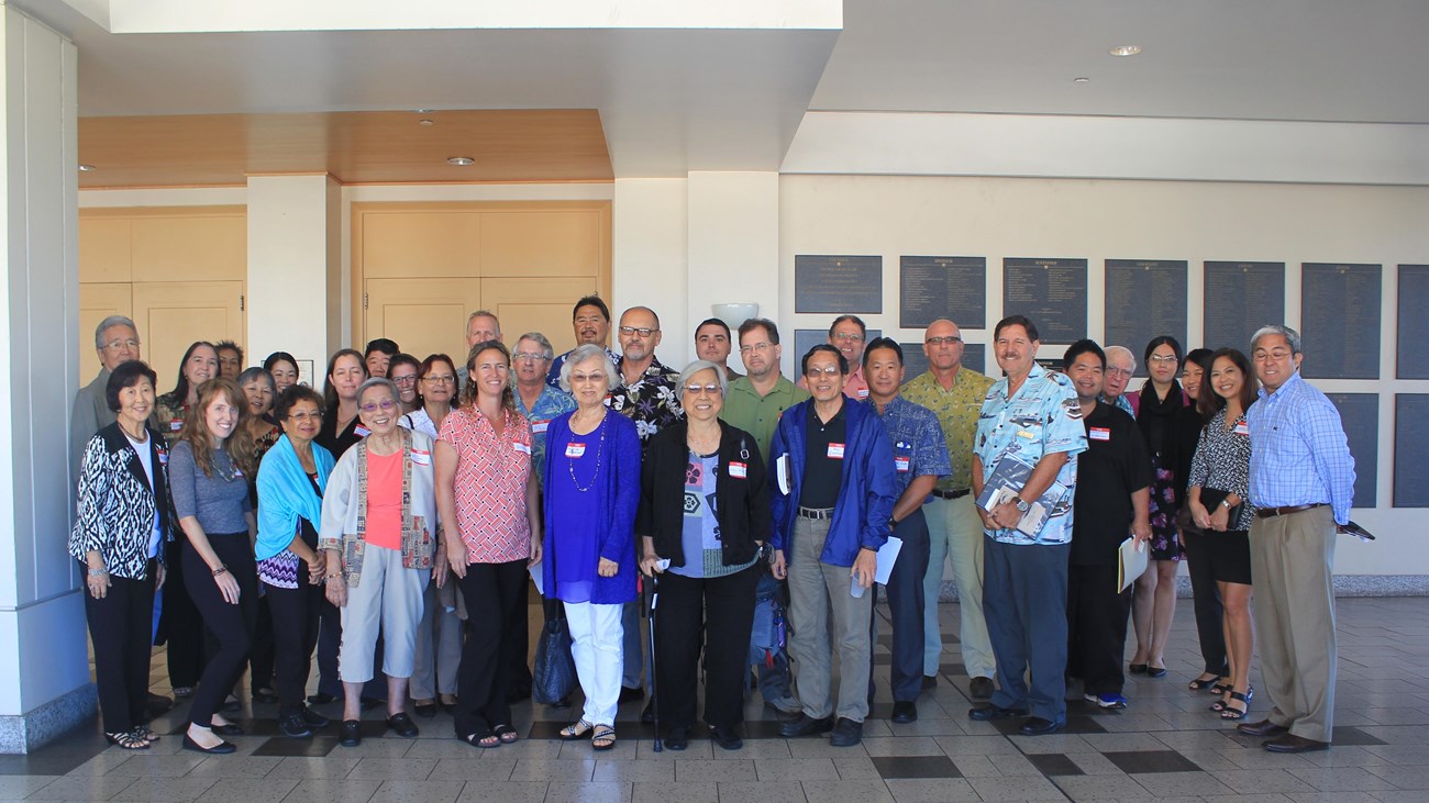 Group photo of Hono‘uli‘uli stakeholders and NPS staff 