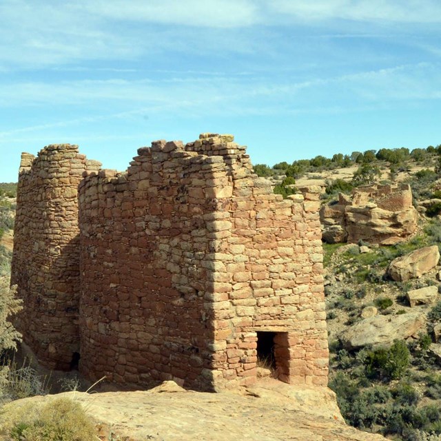 Twin Towers, an ansectral Puebloan stone structure