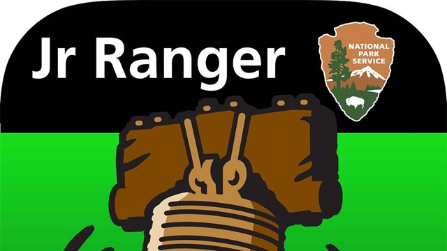 Icon for the Independence Junior Ranger app showing a ringing Liberty Bell.