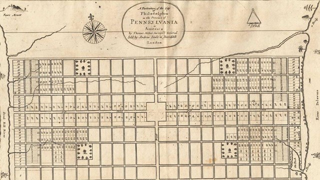 historic map of Philadelphia